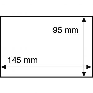 145x95mm 50kpl suojatasku kuorille/seteleille