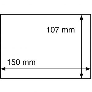 150x107mm 50kpl suojatasku kuorille/seteleille