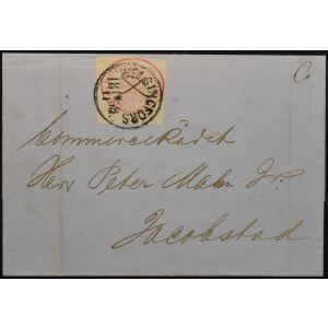 1856 10  kop kirjeellä Helsingfors 1858