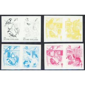 1984 Talvilintuja skaalasarja hammastamaton **