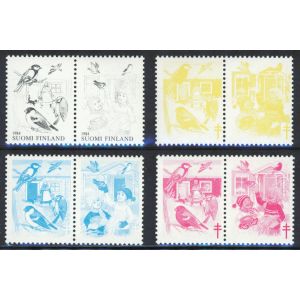 1984 Talvilintuja skaalasarja hammastettu **