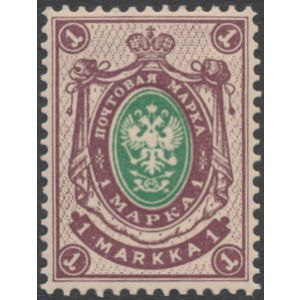 1914 (L. 59 B) 1 markka * Kirjapainojulkaisu B-hammaste