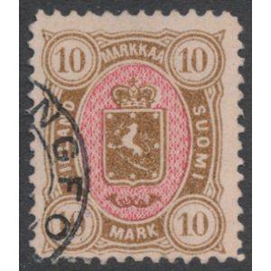 1885 (L. 26) 10 markkaa leimattu