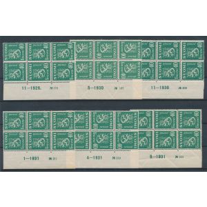 1930 (L. 147) 40 penniä vihreä kaikki kuusi tilauserää