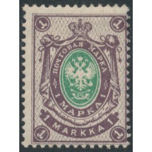 1901 1 markka (L. 53) kivipaino * harvinainen merkki! 