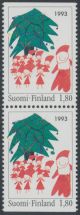 1993 Suomi, Joulu 1,80mk vihkopari **