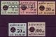 1949 Bus parcel stamps 1-5 o