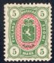 1885 (L. 25) 5 markkaa harvinainen postituore **