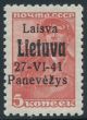 German occupation Lithuania - Panevezys Mi 4b **