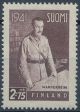 1941 Finland, 2,75mk Mannerheim WI 25mm **