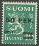 1931 (L. 170 I) 50 / 40 penniä ** vihreä tyyppi I