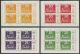 Sweden F. BL3 (4 different miniature sheets) **