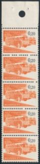 1963 Bus parcel stamps 0,20 mk ** booklet page, x-