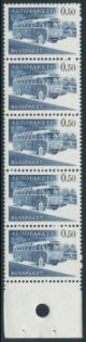 1963 Bus parcel stamps 0,50 mk ** booklet page, x-