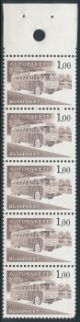 1963 Bus parcel stamps 1,00 mk ** booklet page, y-