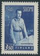1941 Suomi, 3,50mk Mannerheim WII 19mm **