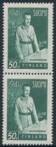 1941 Finland, 50p Mannerheim WII 19mm and 25mm pai