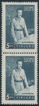 1941 Finland, 5 mk Mannerheim WII 19mm and 25mm pa