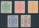 1885 (L. 20-24) 5 penniä - 1 markka postituoreet **