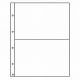 FOLIO plastic pockets, 2- way division, clear