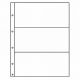 FOLIO plastic pockets, 3- way division, clear