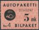 1949 Autopaketti 5 markkaa L.2 **