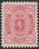 25 penniä 1882 (L. 19 LBc) himmeän aniliininpunainen **