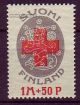1922 red cross 1 mk A perforation