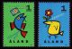 Aland L.107-108 ** Greetings stamps