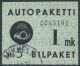 1949 1 markka L.1 W I leimattu