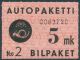 1949 5 markkaa L.2a W I **