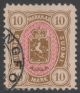 1885 (L. 26) 10 markkaa leimattu