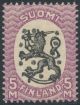 1928 (L. 134 B I W2) 5 markkaa ** postitorvi W2 B-hammaste L. 200€