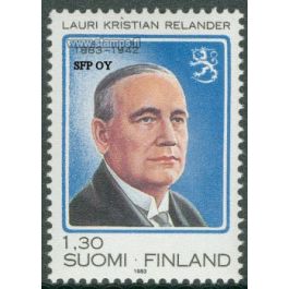 1983 Finland, Lauri Relander ** | Philatelic Service of Finland